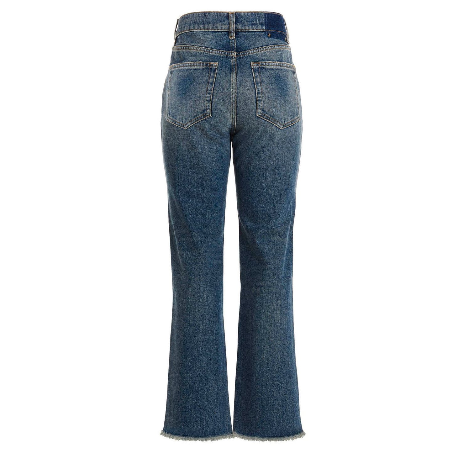 Golden Goose Blue Cotton Flared Jeans
