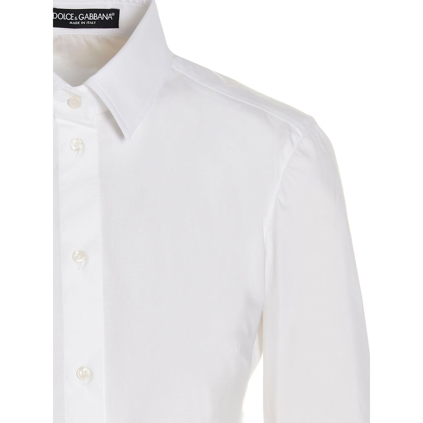 Dolce & Gabbana White Cotton Blouse