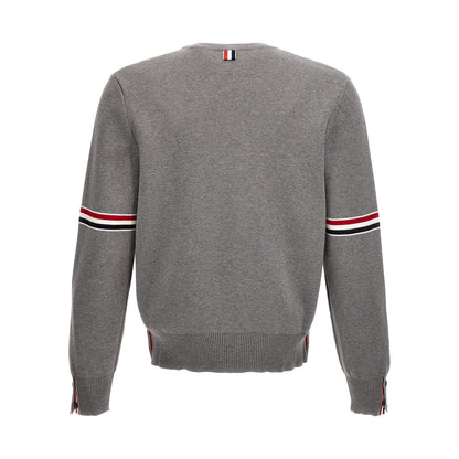 Thom Browne Gray Cotton Cardigan