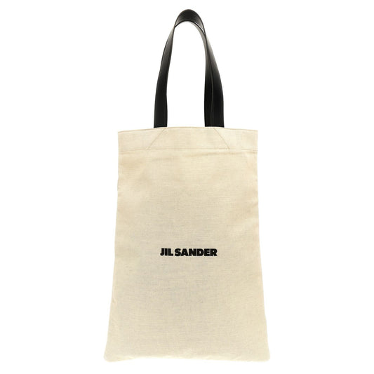 Jil Sander Bicolor Cotton Tote Bag