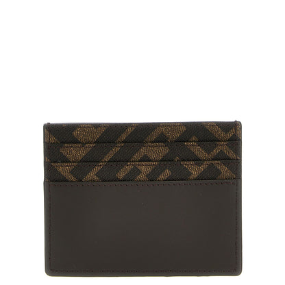Fendi Brown Calf Leather Bos Taurus Cardholder