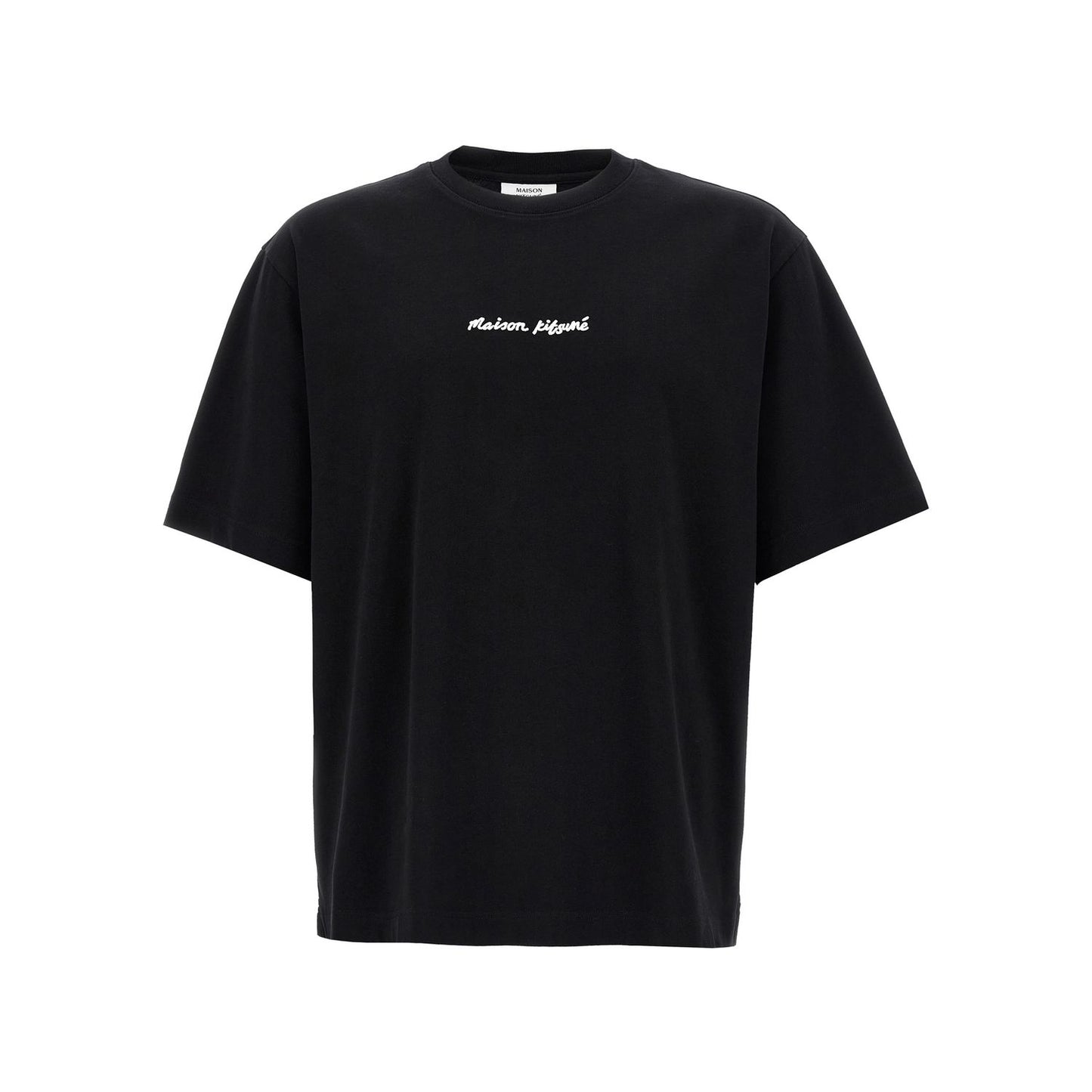 Maison Kitsuné Black Cotton T-Shirt
