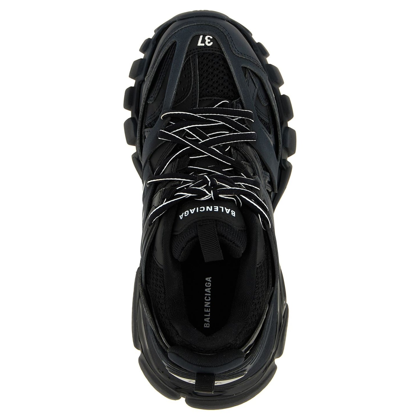 Balenciaga Black Polyethylene Athletic Sneakers