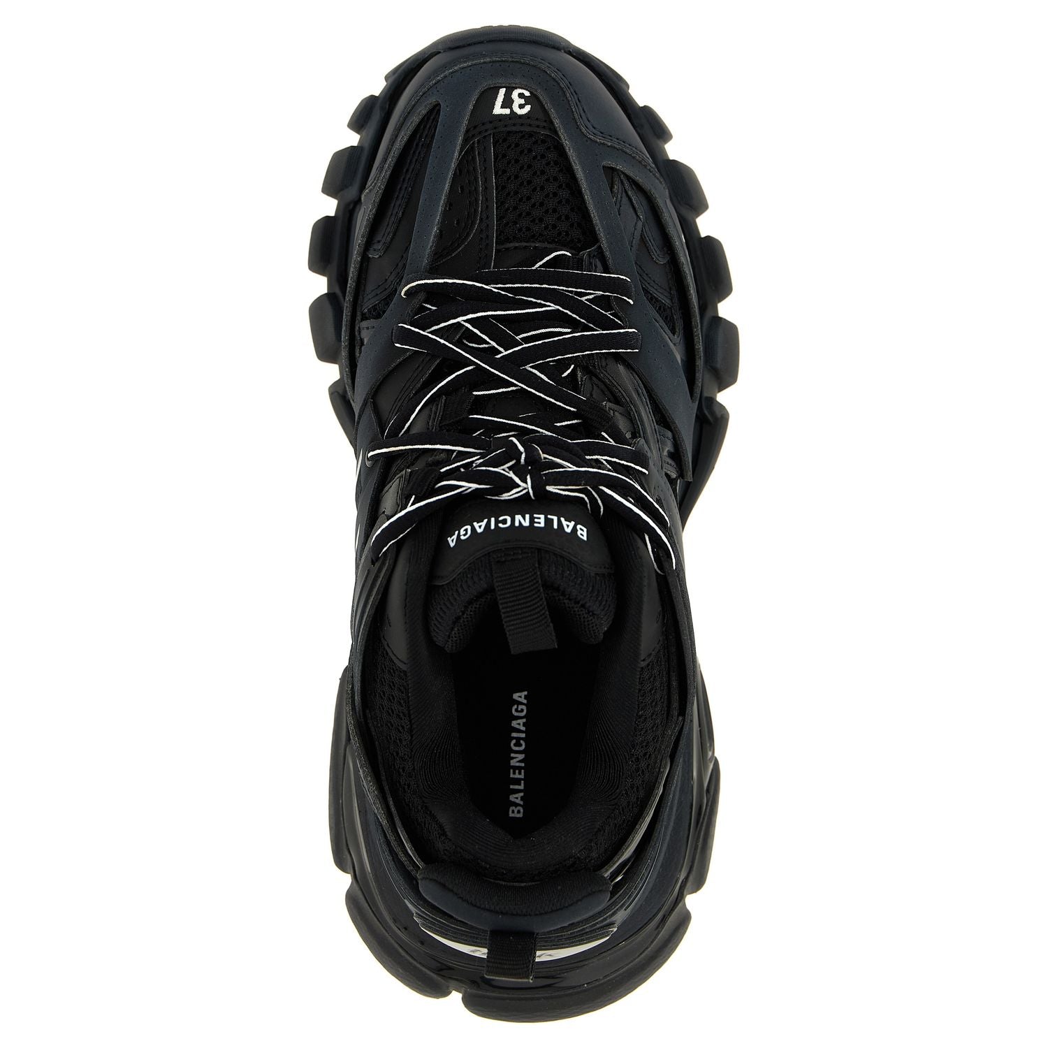 Balenciaga Black Polyethylene Athletic Sneakers
