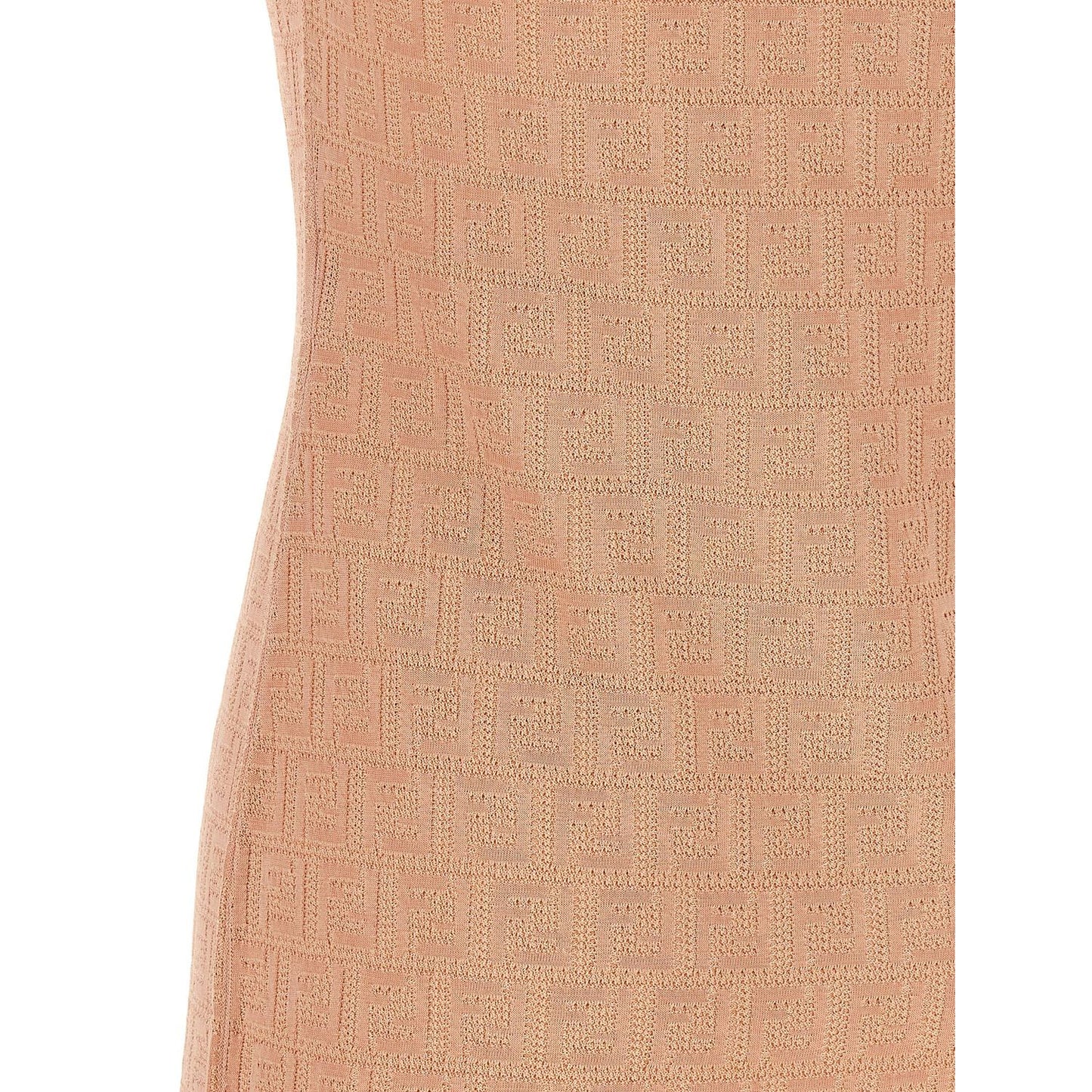Fendi Multicolor Cotton Short Dress
