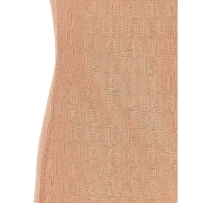 Fendi Multicolor Cotton Short Dress