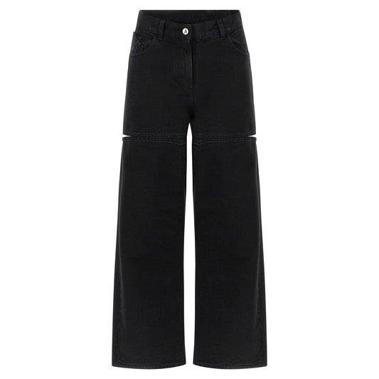 The Attico Black Cotton Jeans Denim