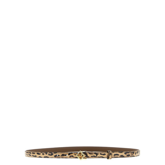 Fendi Multicolor Velvet Leather Regular Belt