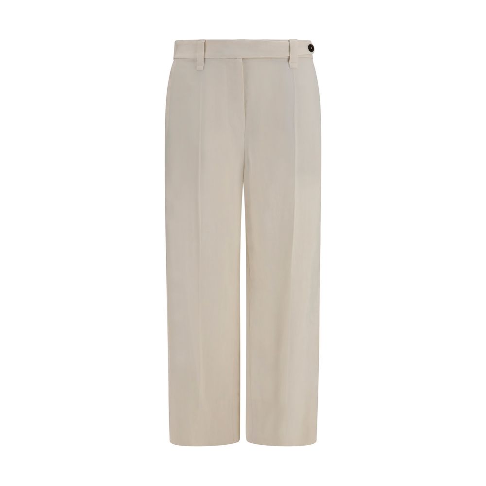 Brunello Cucinelli Beige Viscose Casual Pants