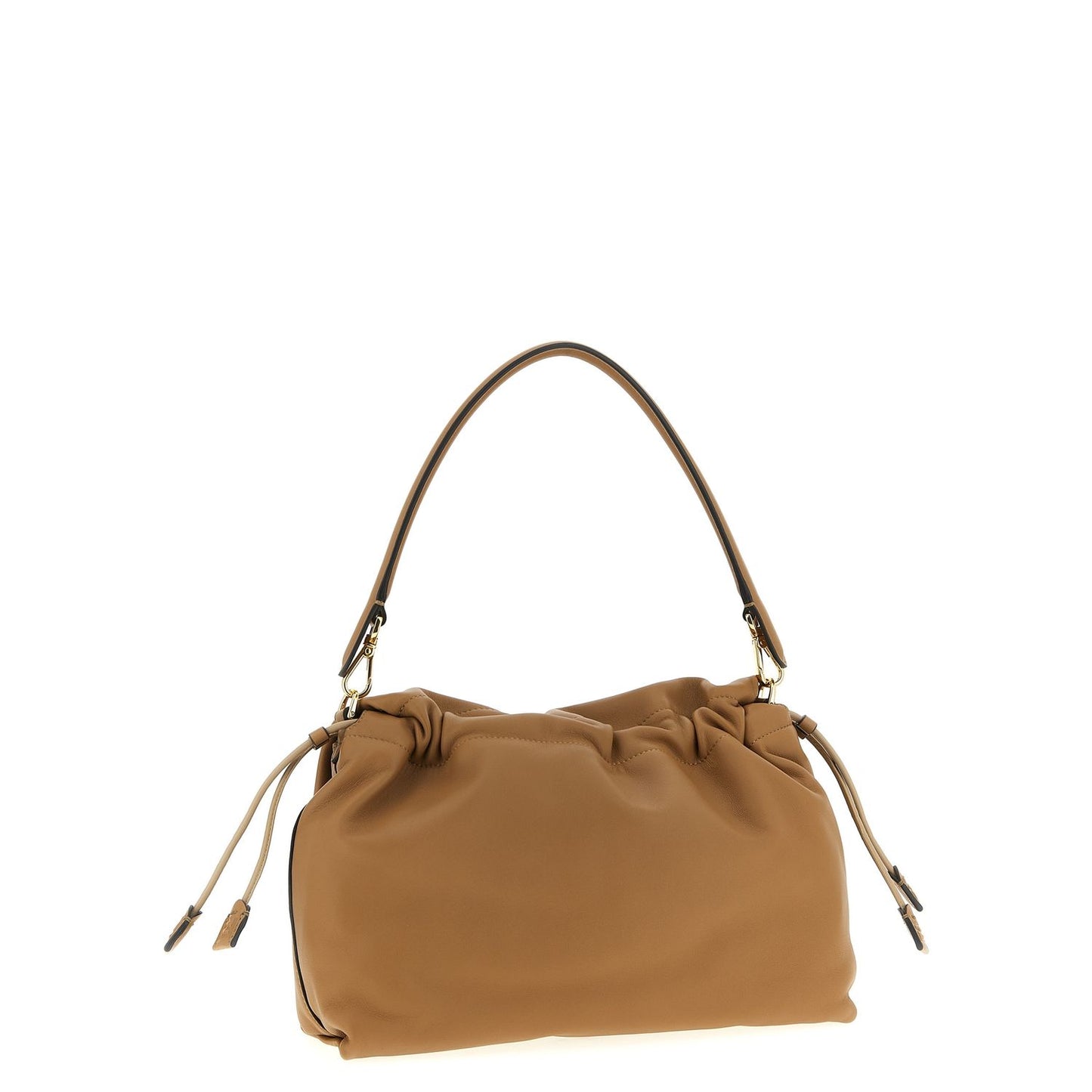 Fendi Beige Lamb Leather Shoulder Bag