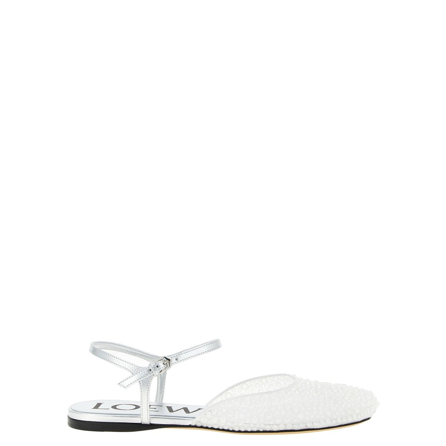 Loewe White Polyamide Ballet Flats