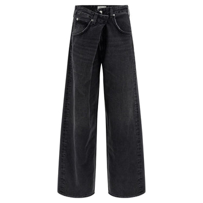 Agolde Black Cotton Jeans Denim