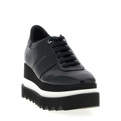 Stella McCartney Black Polyethylene Wedge Sandals