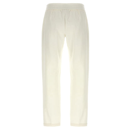 Brunello Cucinelli White Cotton Joggers (Workout Pants)