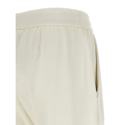 Brunello Cucinelli White Cotton Joggers (Workout Pants)