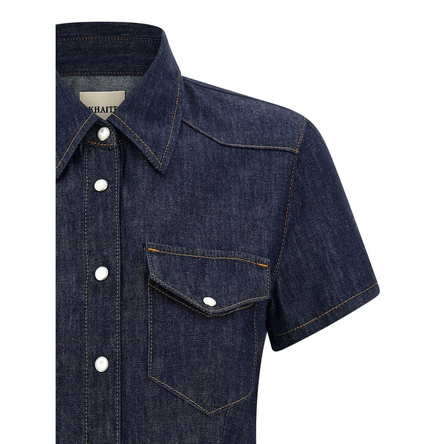 Khaite Blue Cotton Blouse