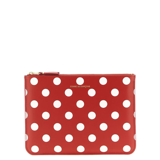 Comme Des Garçons Red Calfskin Wallet