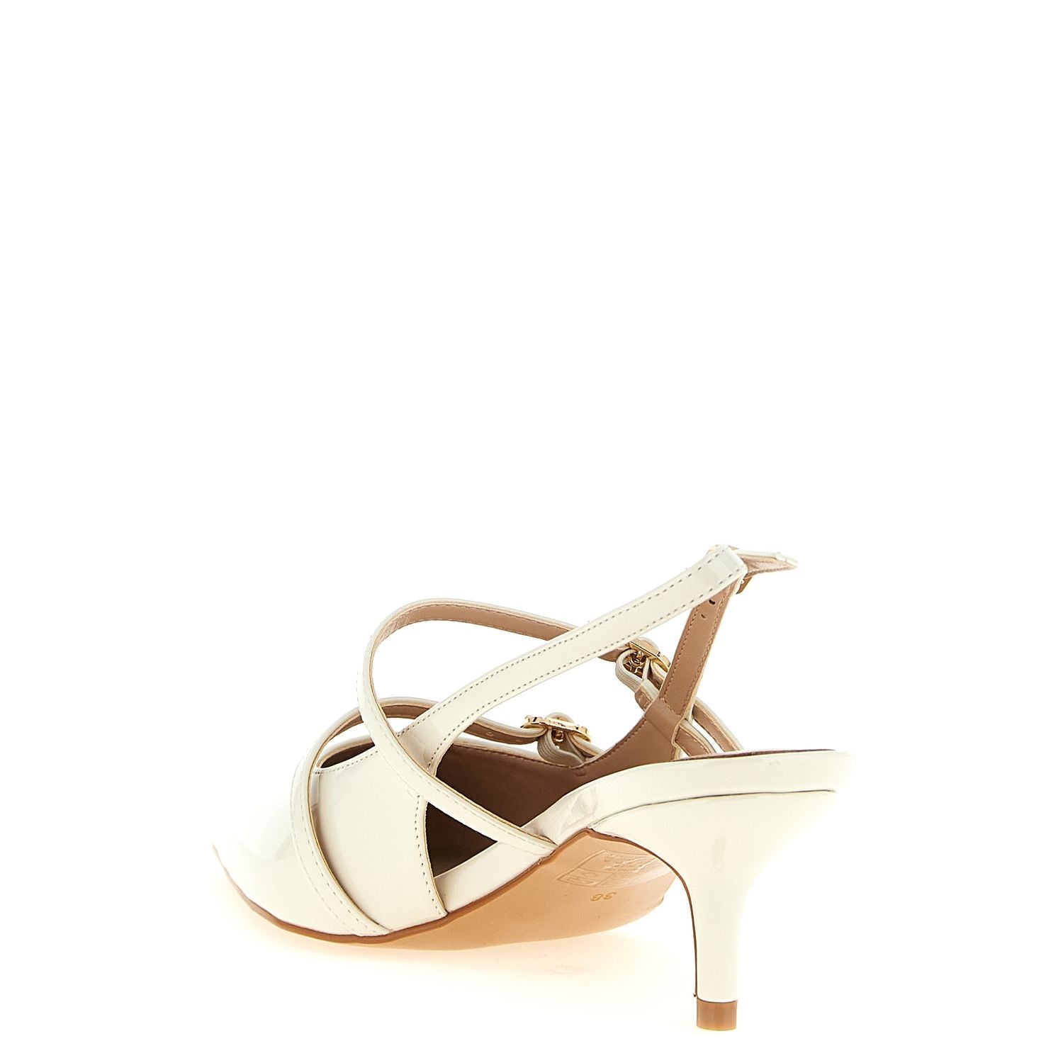 Twinset White Polyethylene Mid Heel Pumps
