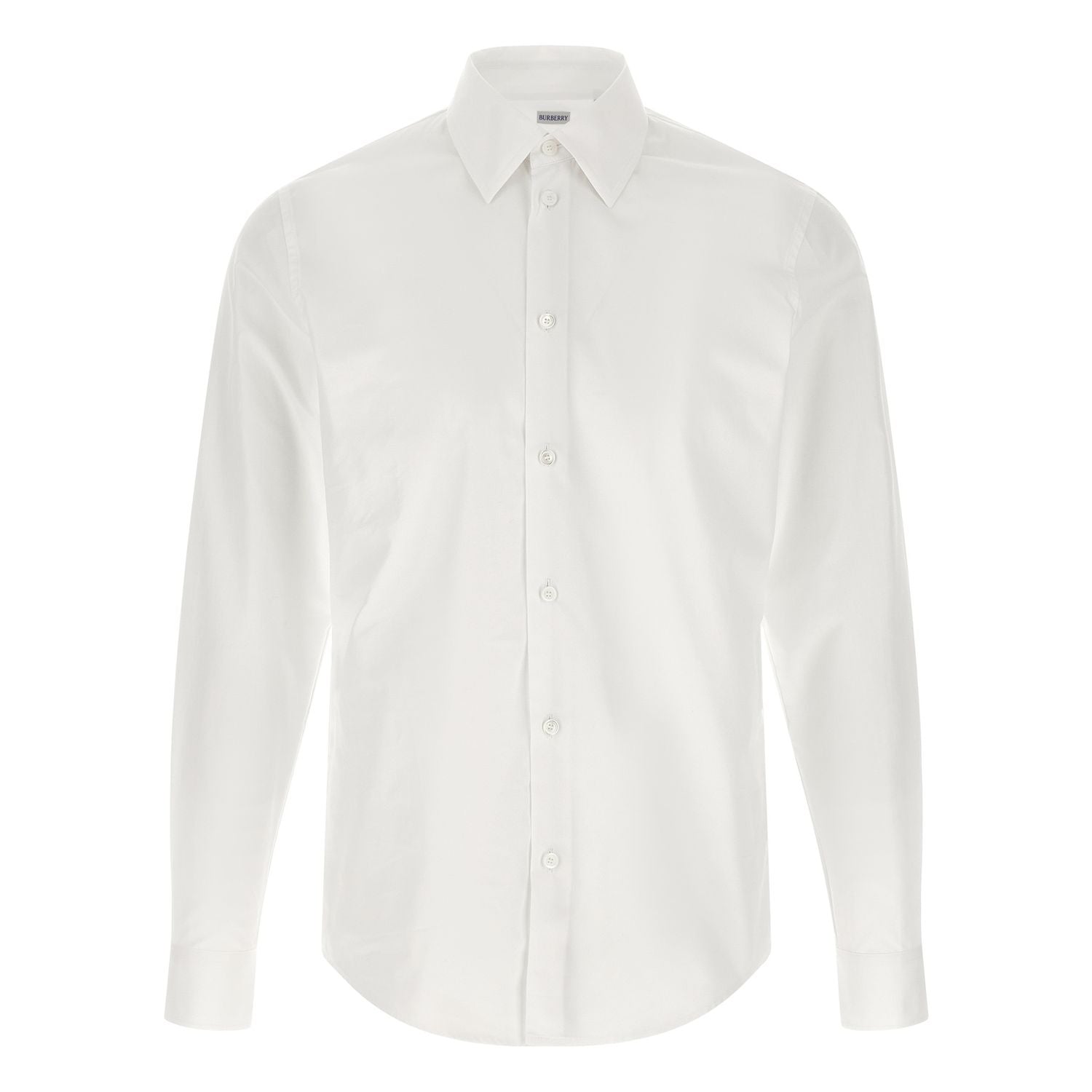 Burberry White Cotton Blouse
