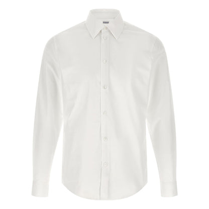 Burberry White Cotton Blouse