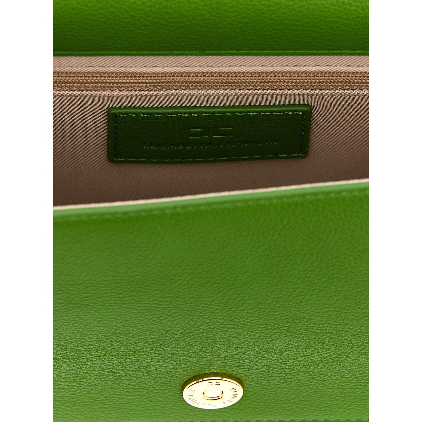 Elisabetta Franchi Bicolor Polyester Crossbody Bag
