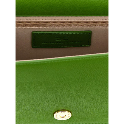 Elisabetta Franchi Bicolor Polyester Crossbody Bag