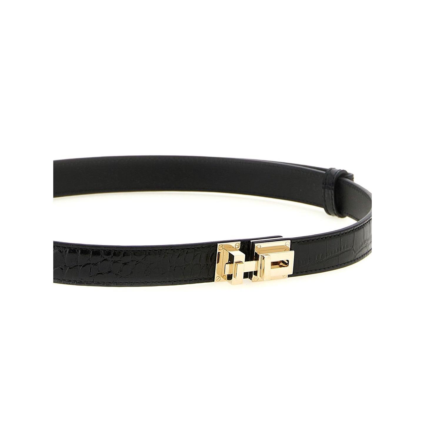 Tom Ford Black Calfskin Regular Belt