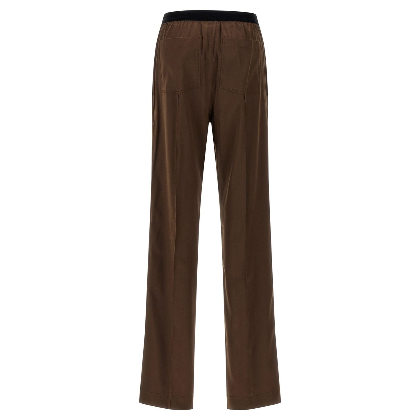 Tom Ford Brown Silk Casual Pants