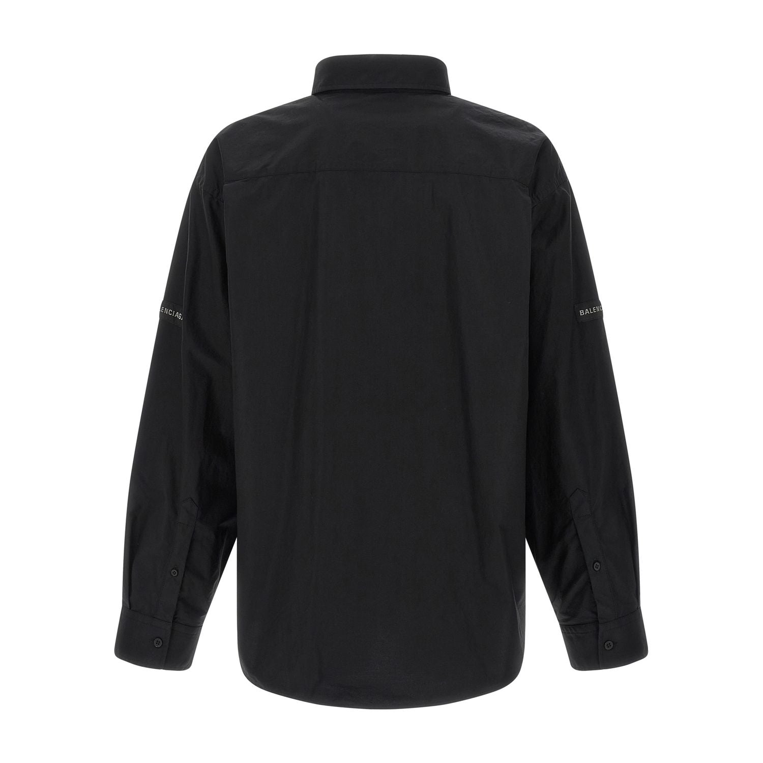 Balenciaga Black Cotton Blouse