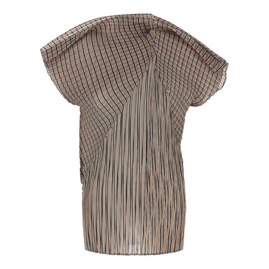 Issey Miyake Brown Polyester Blouse