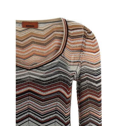 Missoni Brown Viscose Short Dress