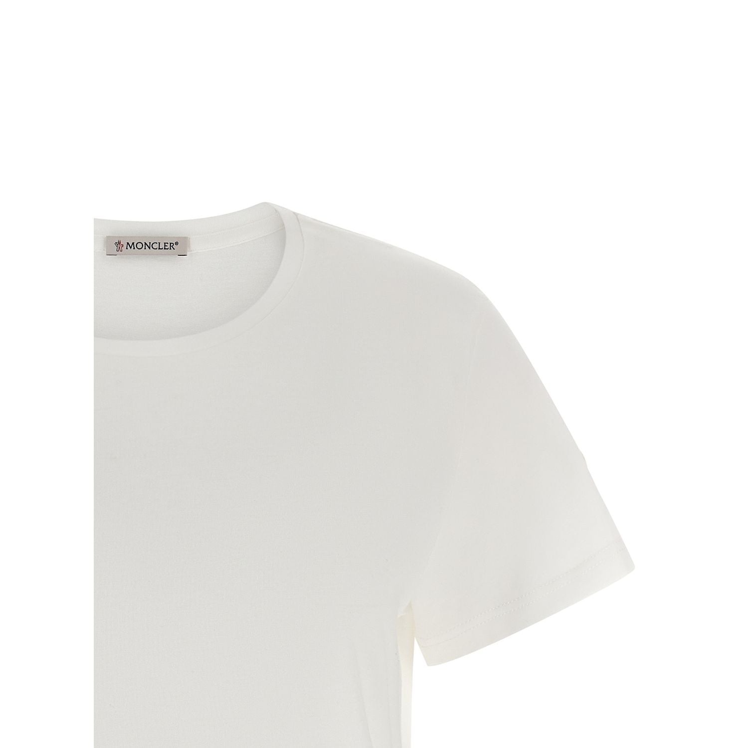 Moncler White Cotton T-Shirt