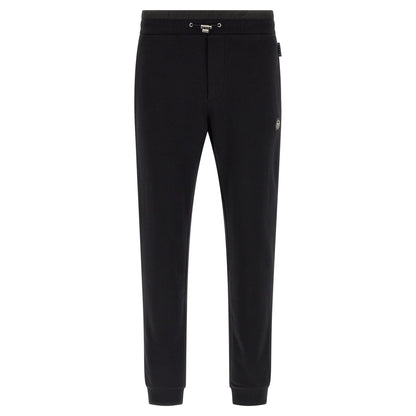 Philipp Plein Black Cotton Joggers (Workout Pants)