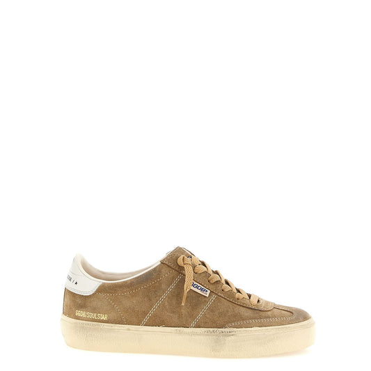 Golden Goose Brown Cowhide Low Top Sneakers