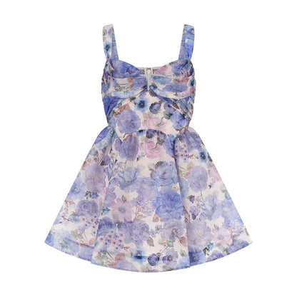 Zimmermann Blue Linen Short Dress