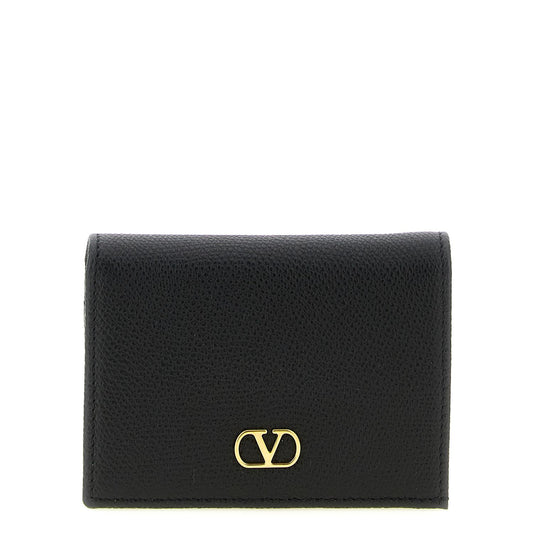 Valentino Garavani Black Calfskin Cardholder