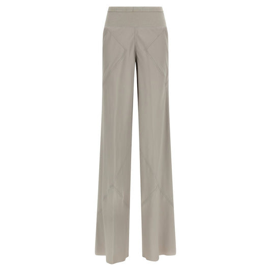 Rick Owens Gray Acetate Flared Pants