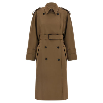 Max Mara Brown Virgin Wool Coat