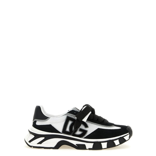 Dolce & Gabbana Bicolor Polyester Athletic Sneakers