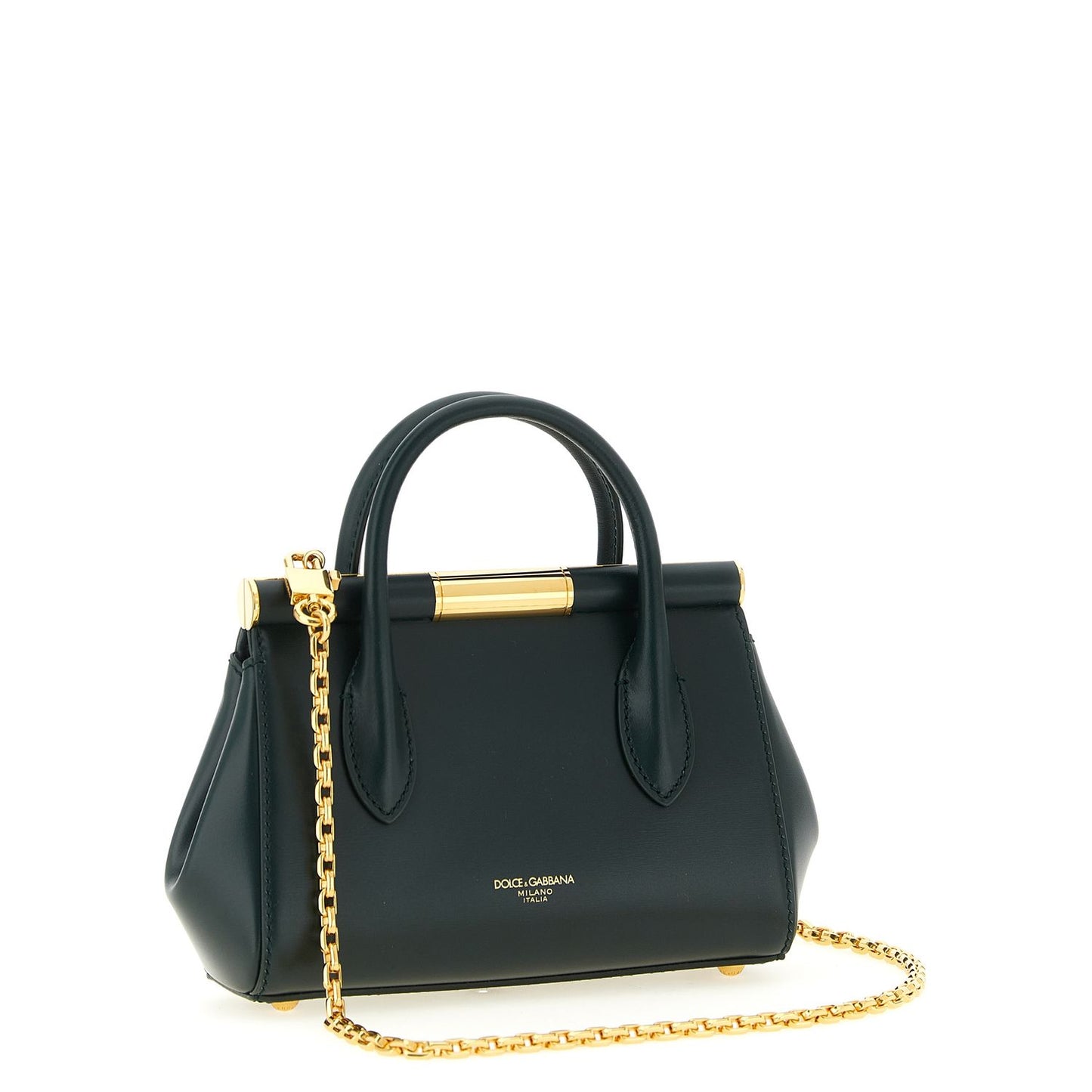 Dolce & Gabbana Bicolor Calfskin Handbag
