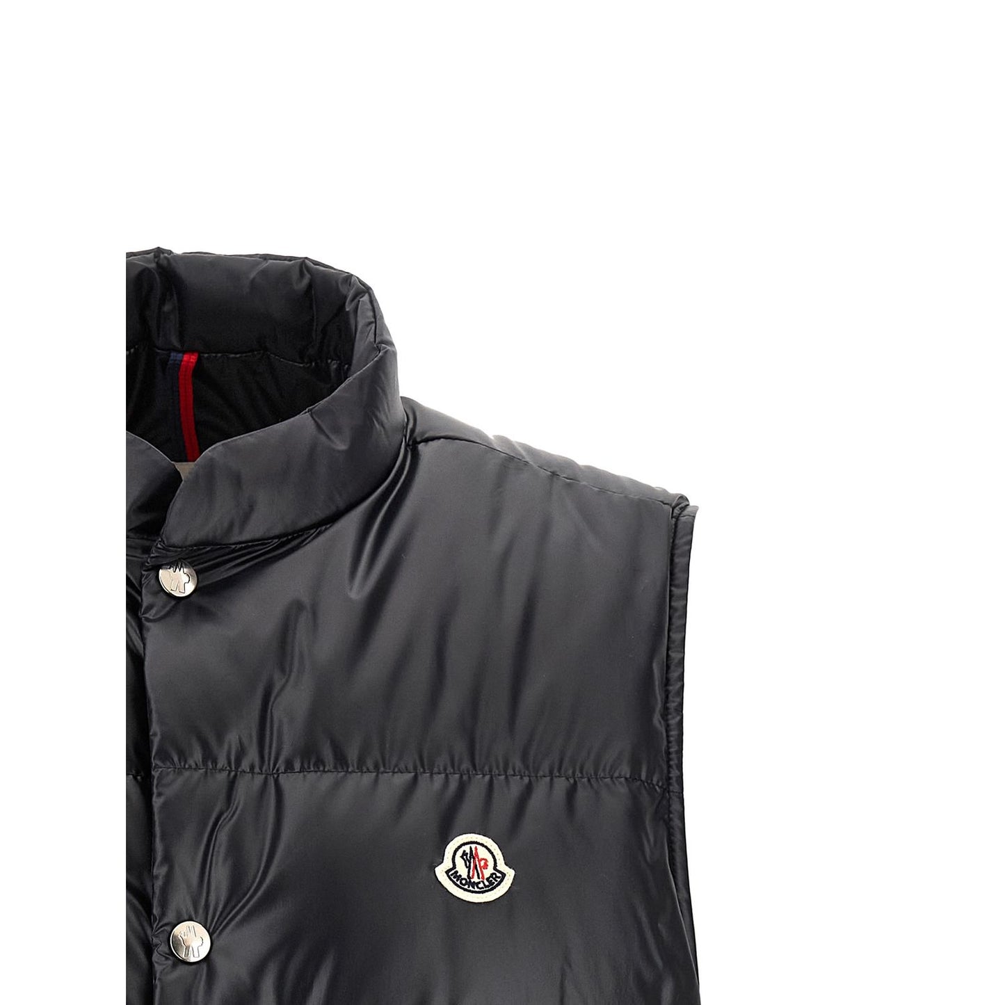 Moncler Blue Polyester Sleeveless Jacket