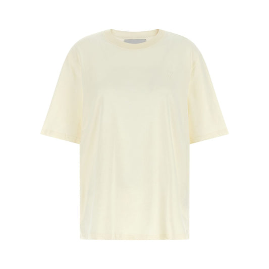 Ami Paris White Cotton T-Shirt