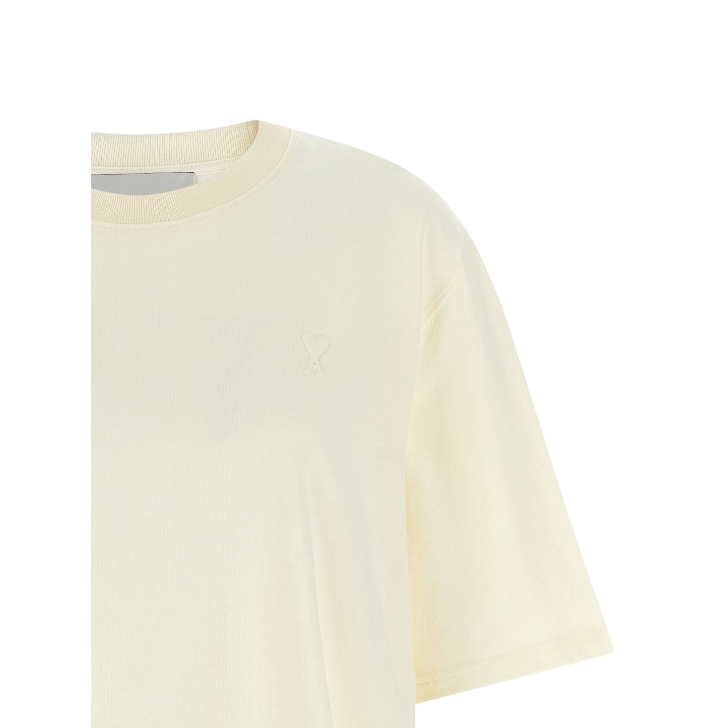Ami Paris White Cotton T-Shirt