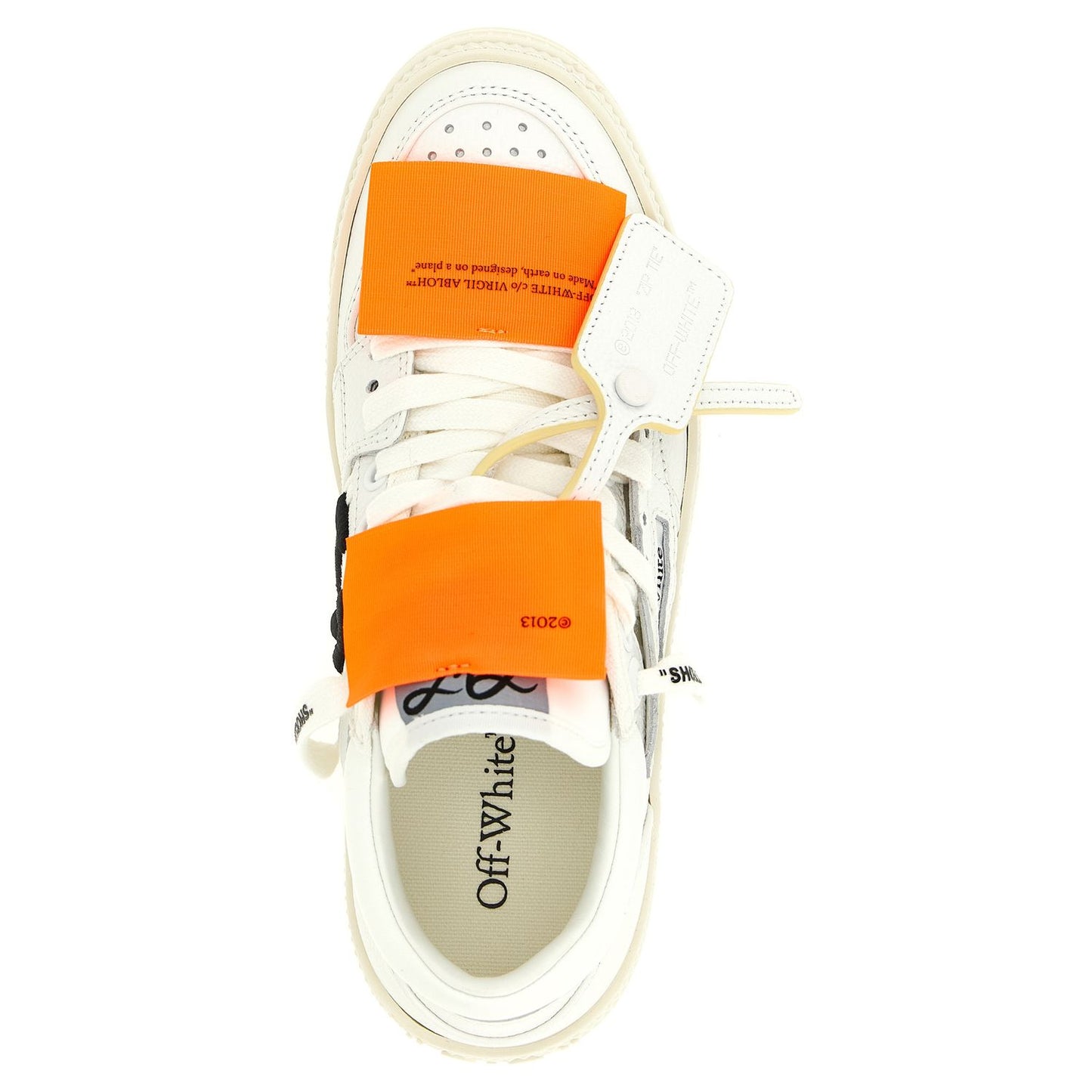 Off-White White Calfskin Athletic Sneakers