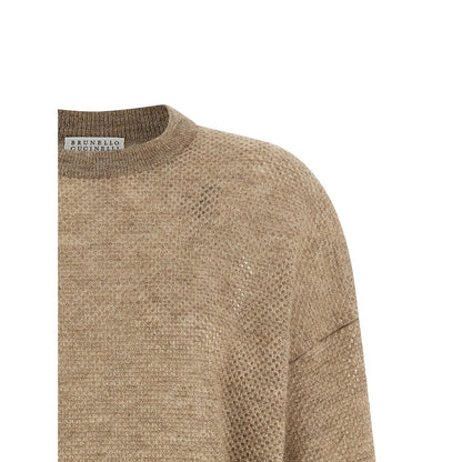 Brunello Cucinelli Beige Wool Cardigan