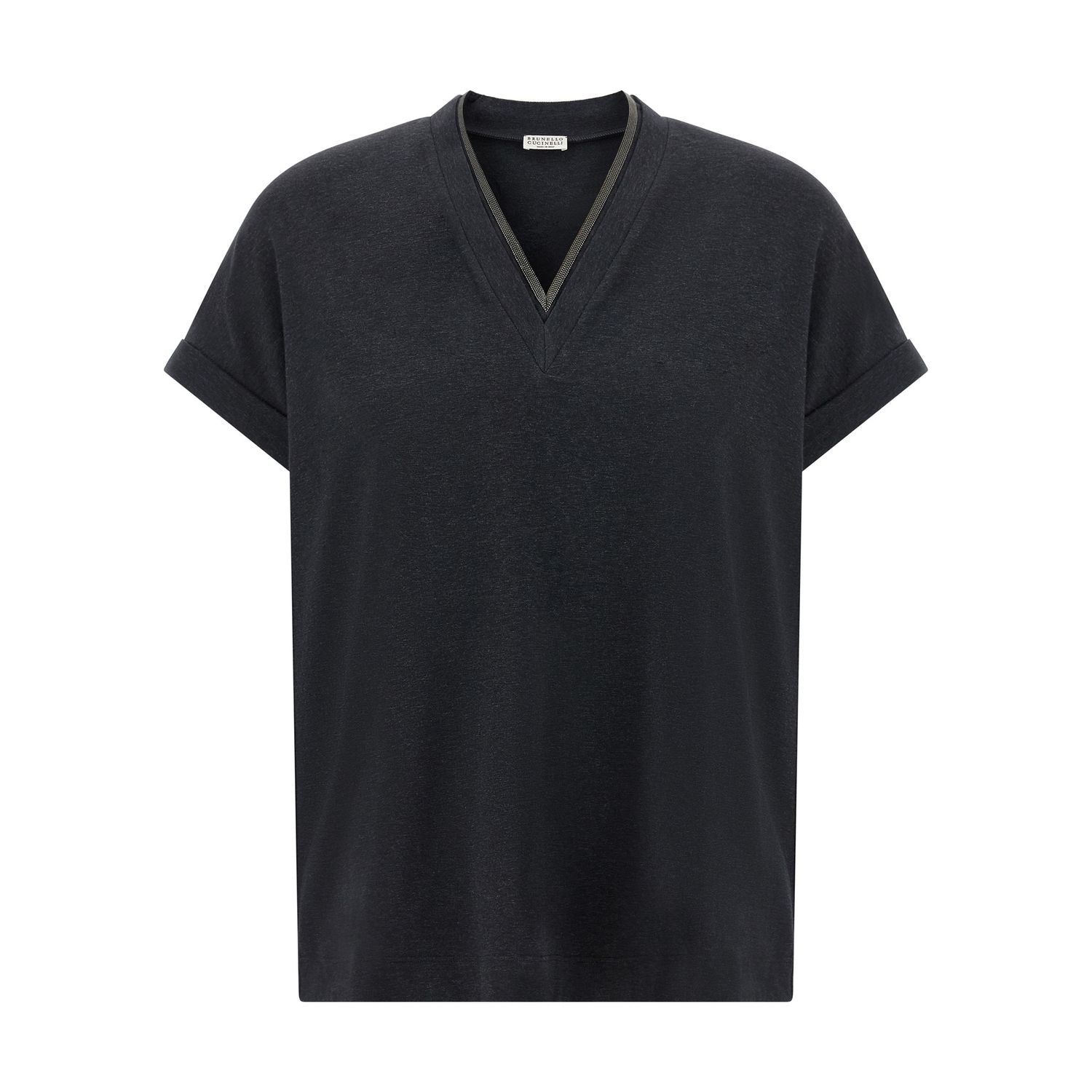 Brunello Cucinelli Gray Cotton T-Shirt