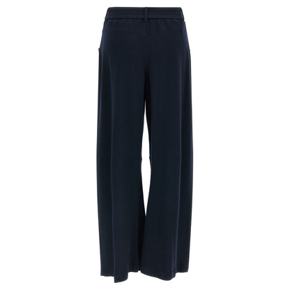 Brunello Cucinelli Blue Cotton Casual Pants