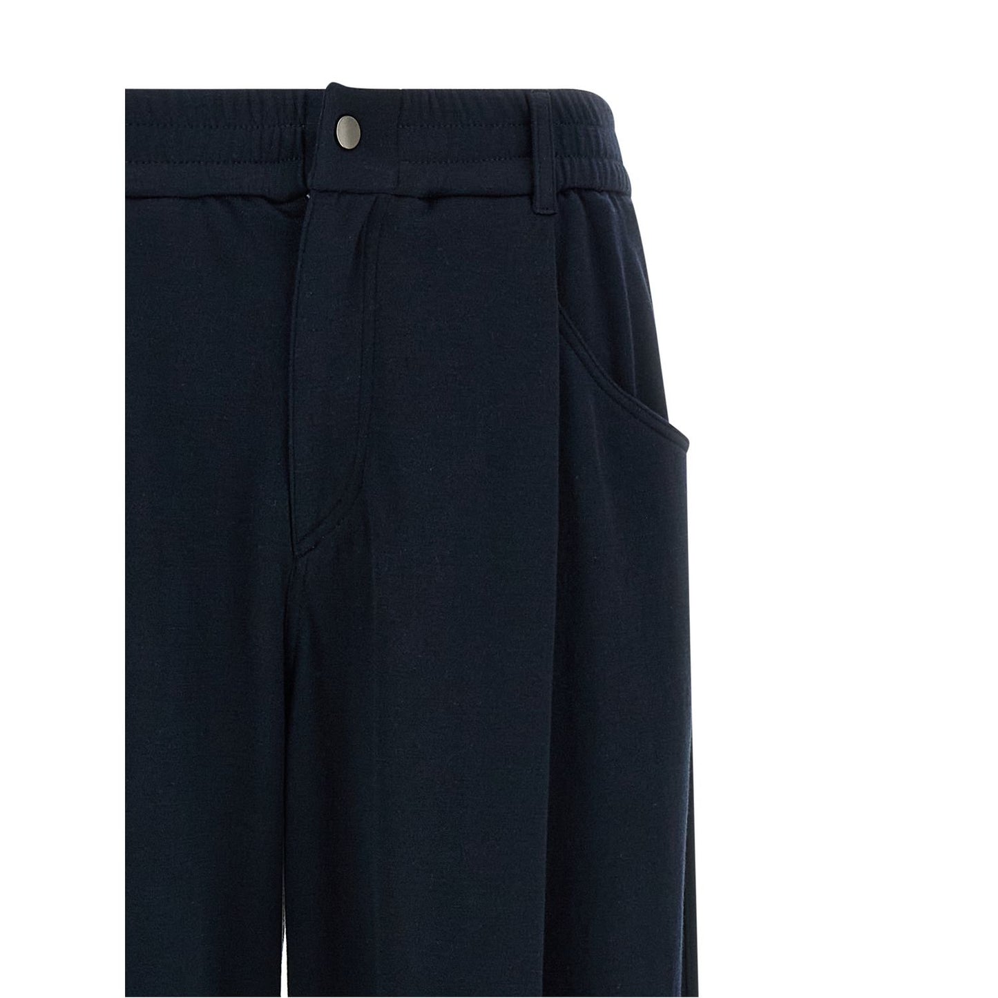 Brunello Cucinelli Blue Cotton Casual Pants