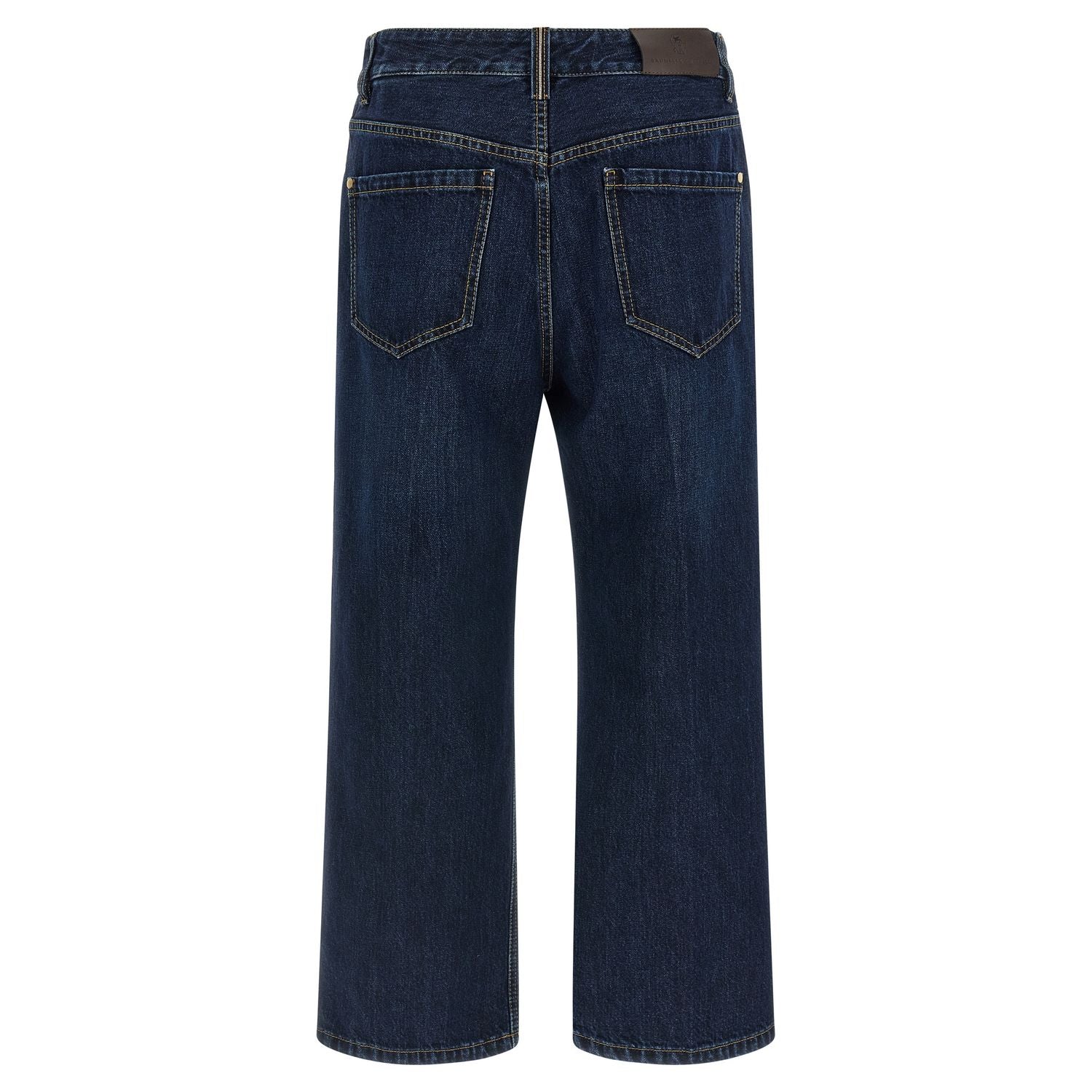 Brunello Cucinelli Blue Cotton Cropped Jeans