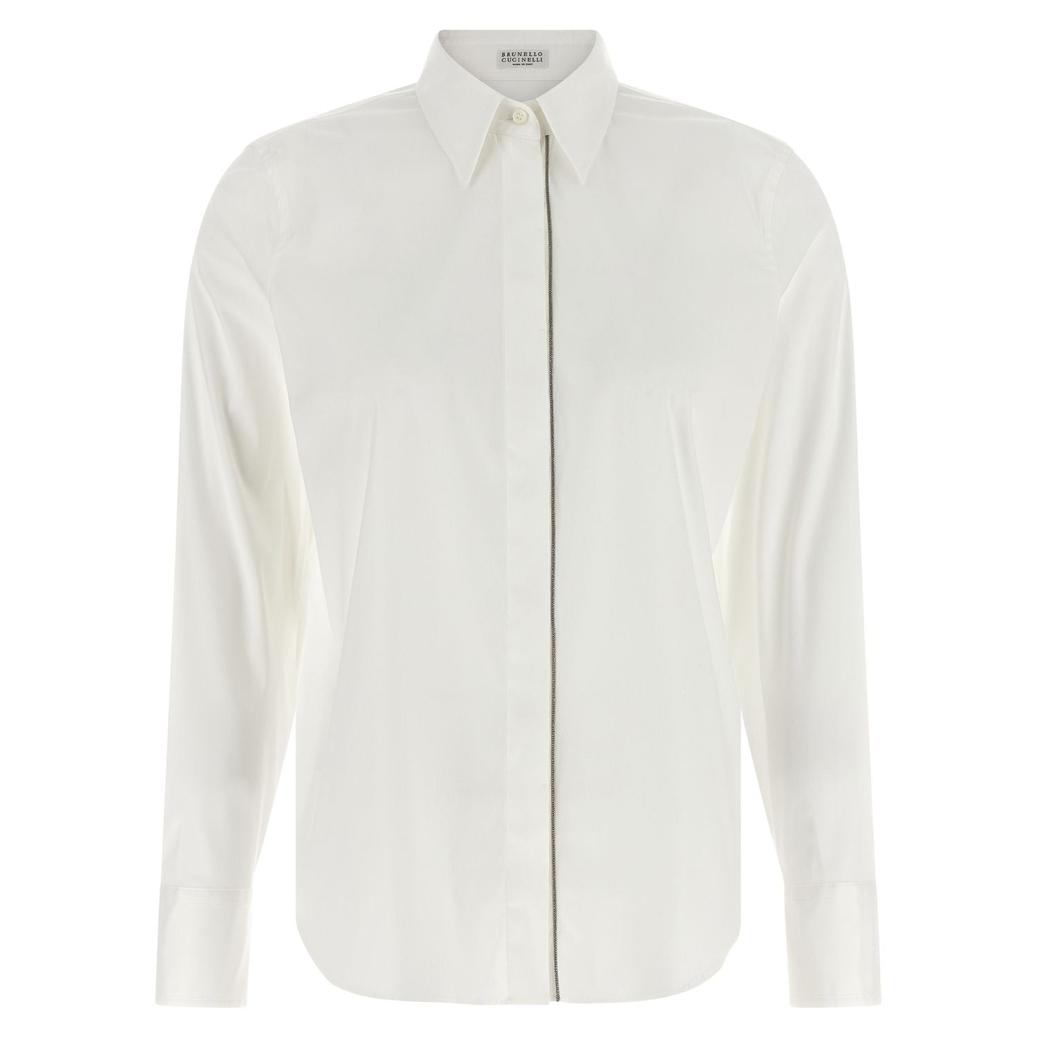 Brunello Cucinelli White Cotton Blouse